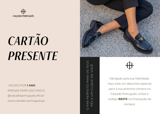 Cartão de Oferta Calçado Português
