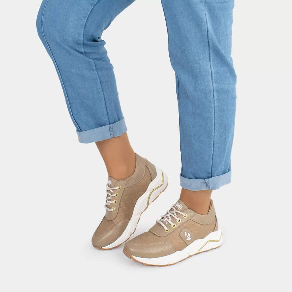 SNEAKERS TAUPE NUDE